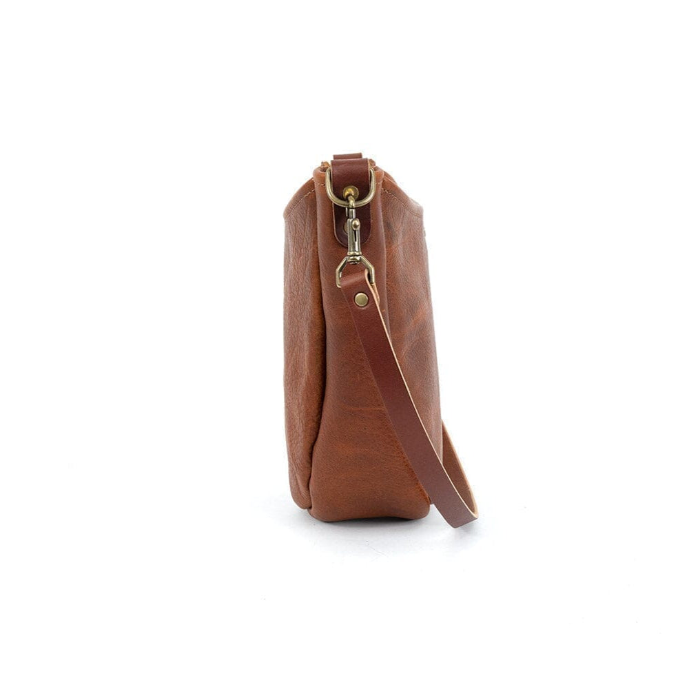 CELESTE LEATHER HOBO BAG - OLIVE