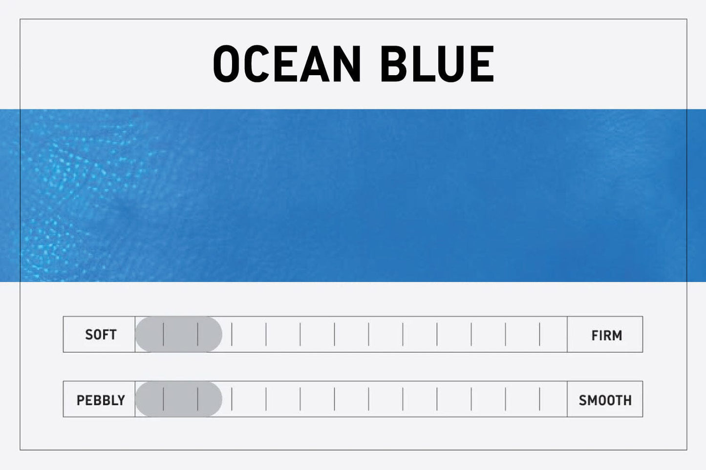 LEATHER TOP ZIPPER POUCH - OCEAN BLUE