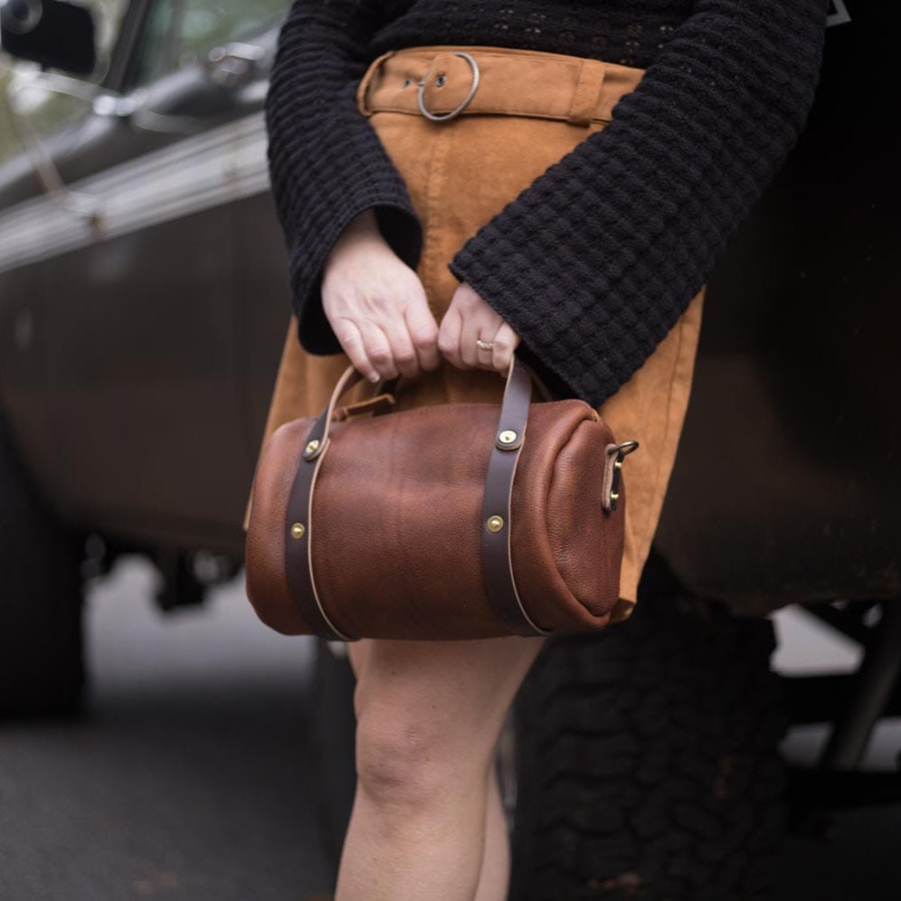 JANE LEATHER CROSSBODY - SMALL - CHESTNUT