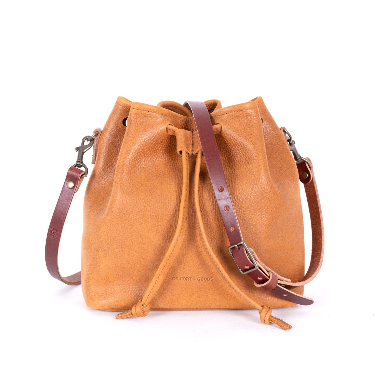 Go Forth Goods Abby Leather Bucket Bag