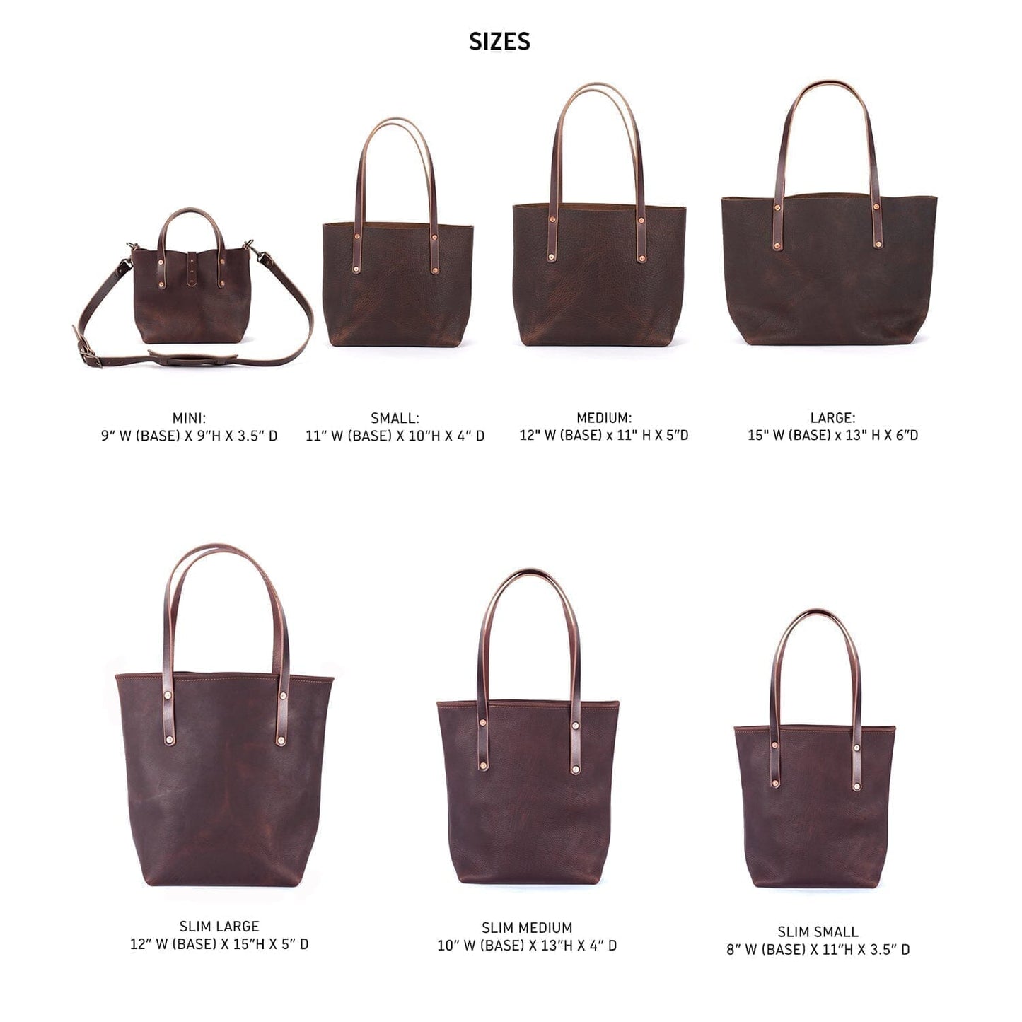 AVERY LEATHER TOTE BAG - LARGE - WHISKY BISON