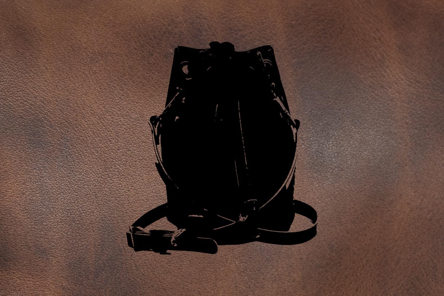 Leather Bucket Bag - Small - Rustic Pecan