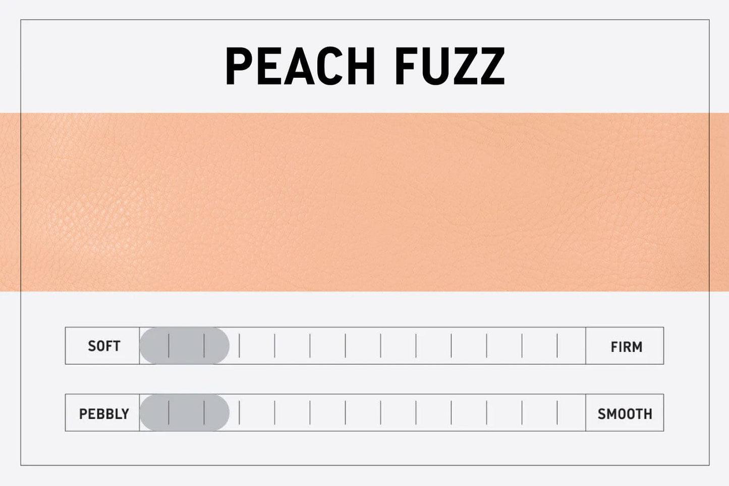LEATHER TOP ZIPPER POUCH - PEACH FUZZ