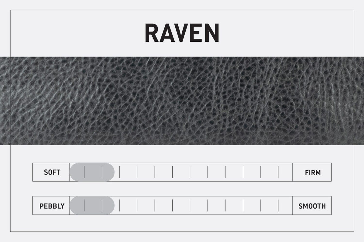 LEATHER BUCKET BAG - MEDIUM - RAVEN