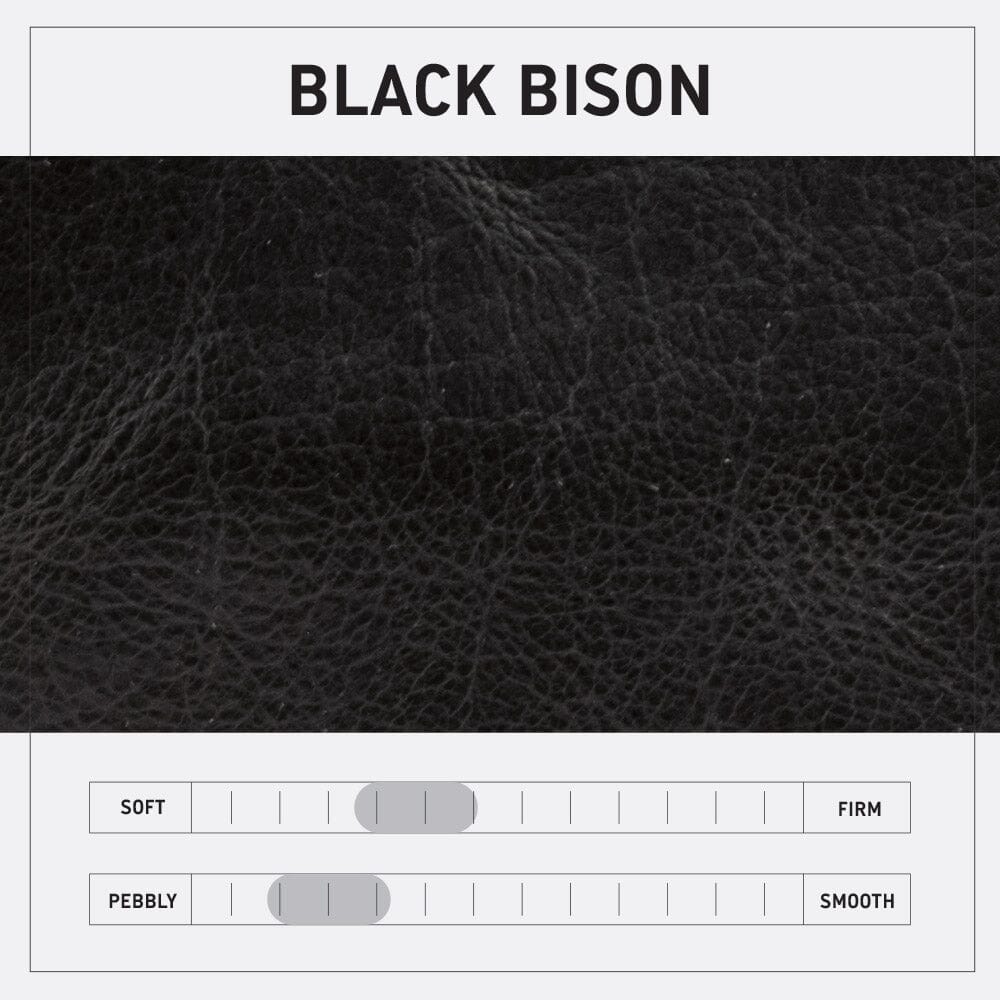 JANE LEATHER CROSSBODY - BLACK BISON