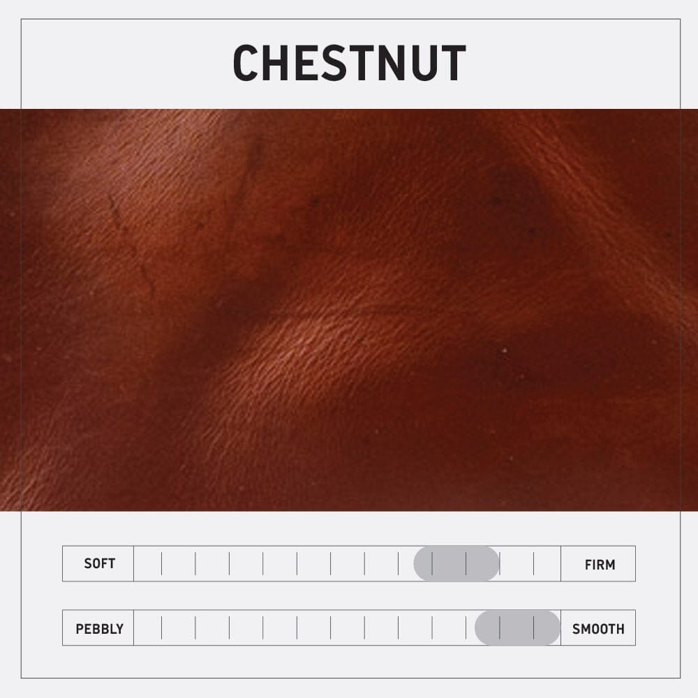 AVERY LEATHER TOTE BAG - LARGE - CHESTNUT