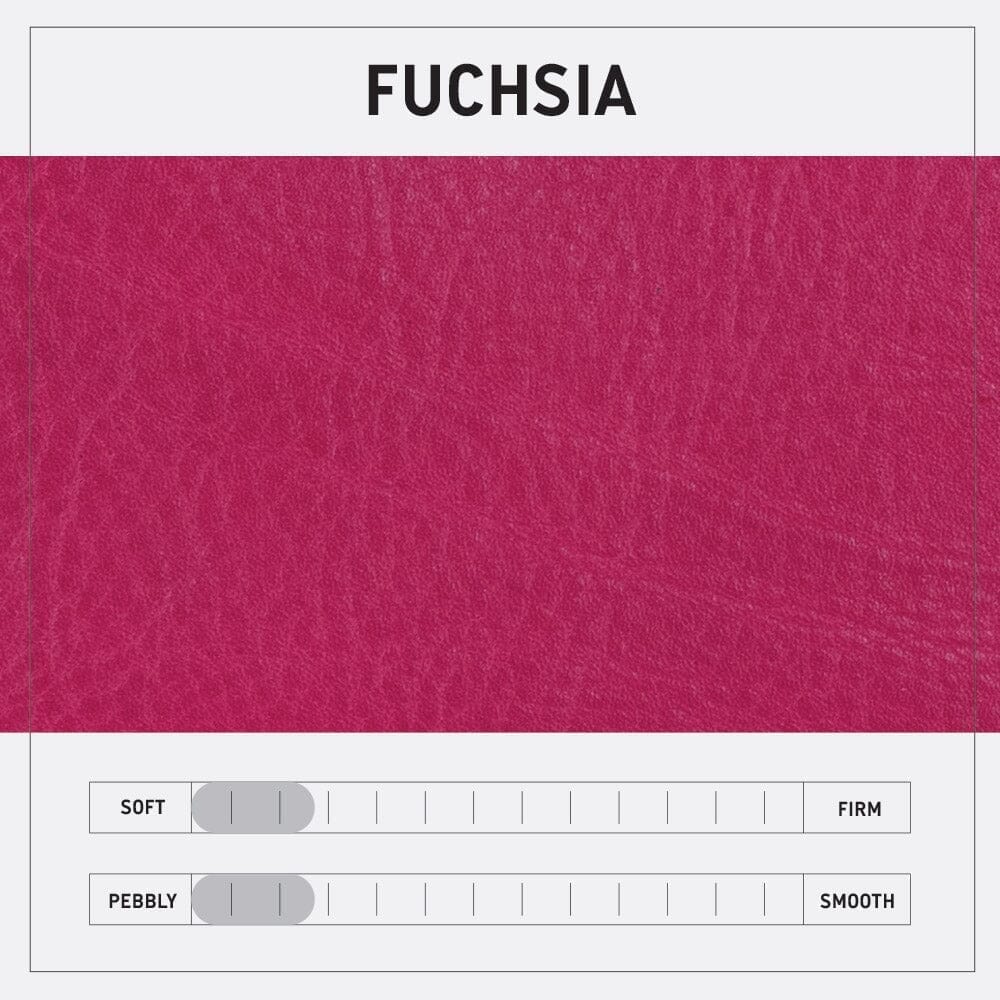 ABBY LEATHER BUCKET BAG - FUCHSIA