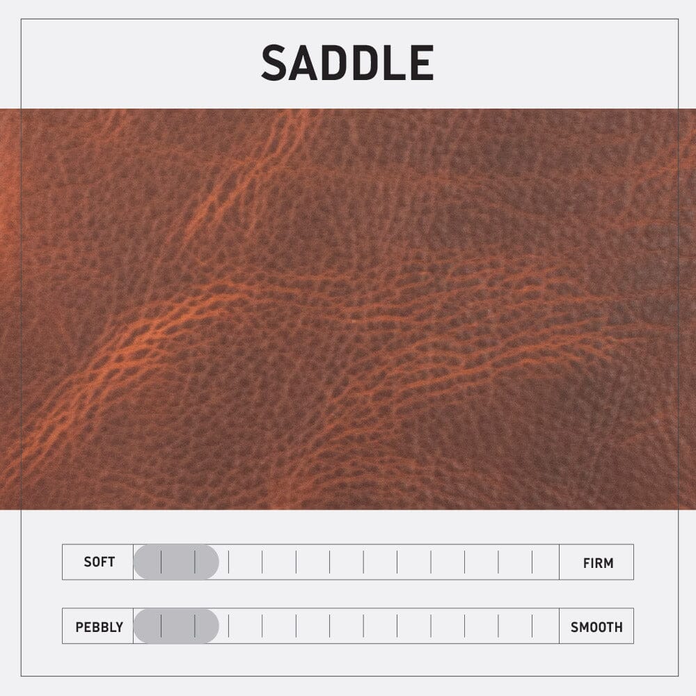 HOFFMAN LEATHER CROSSBODY BAG - SADDLE