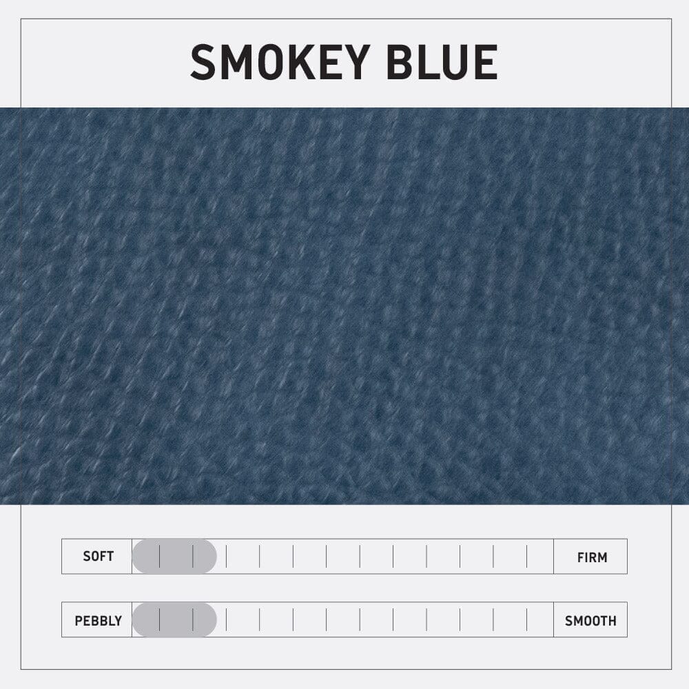 LEATHER FANNY PACK / LEATHER WAIST BAG - SMOKEY BLUE