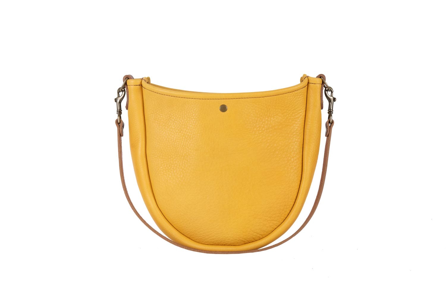 Celeste Leather Hobo Bag - Golden Sun