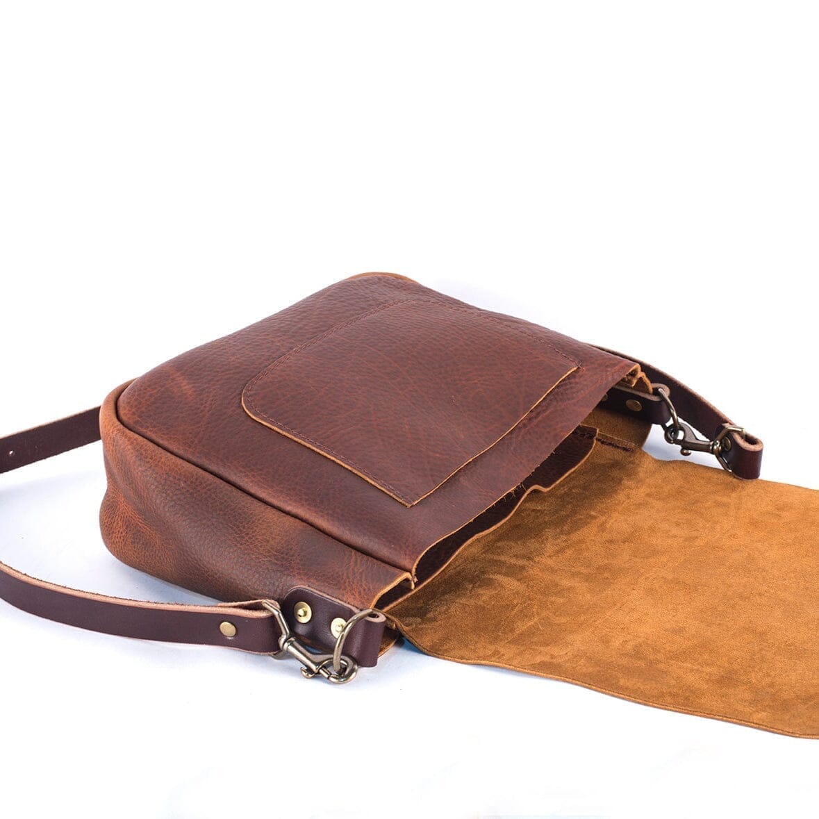 KINDLE LEATHER SATCHEL - OLIVE