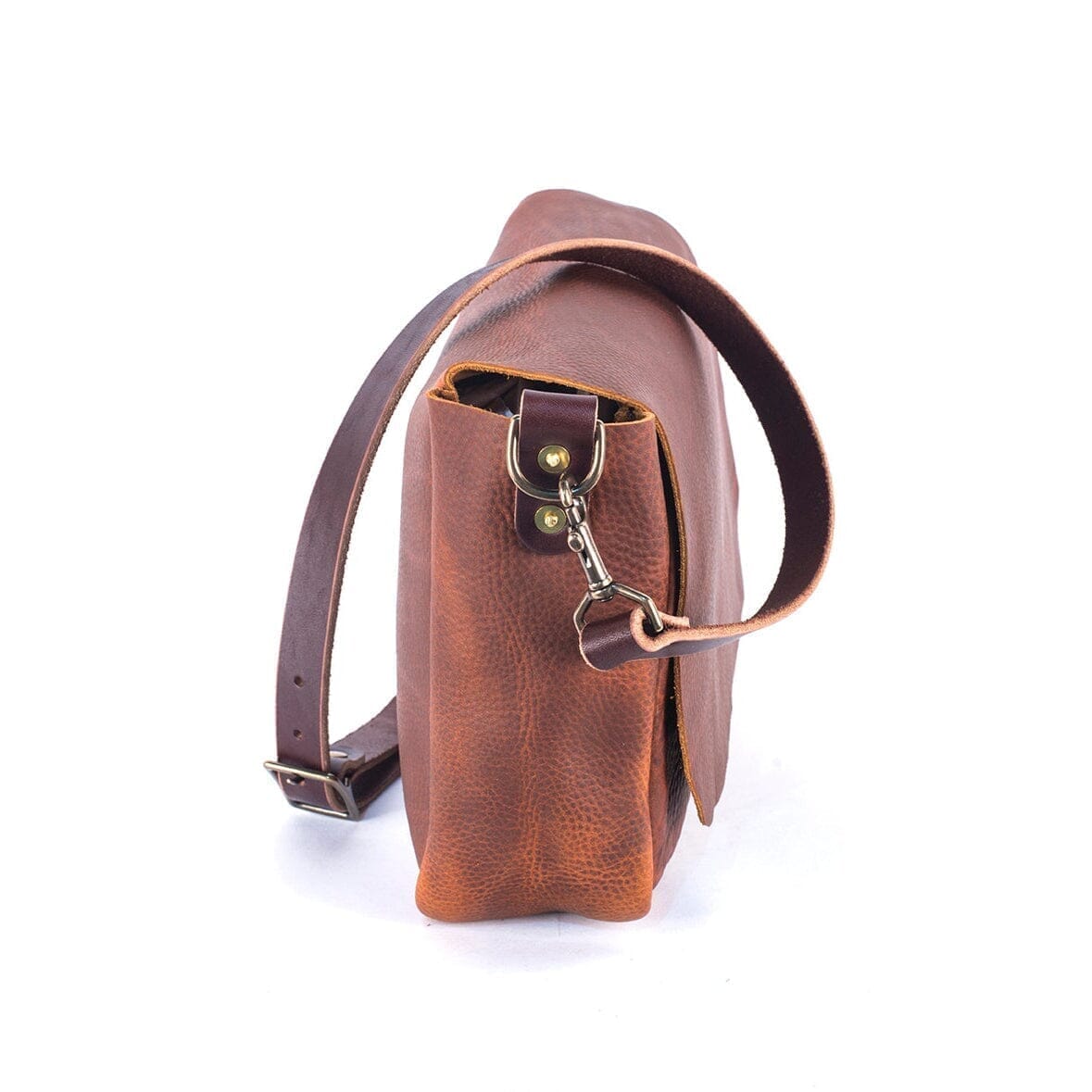 KINDLE LEATHER SATCHEL - NATURAL VEG TAN