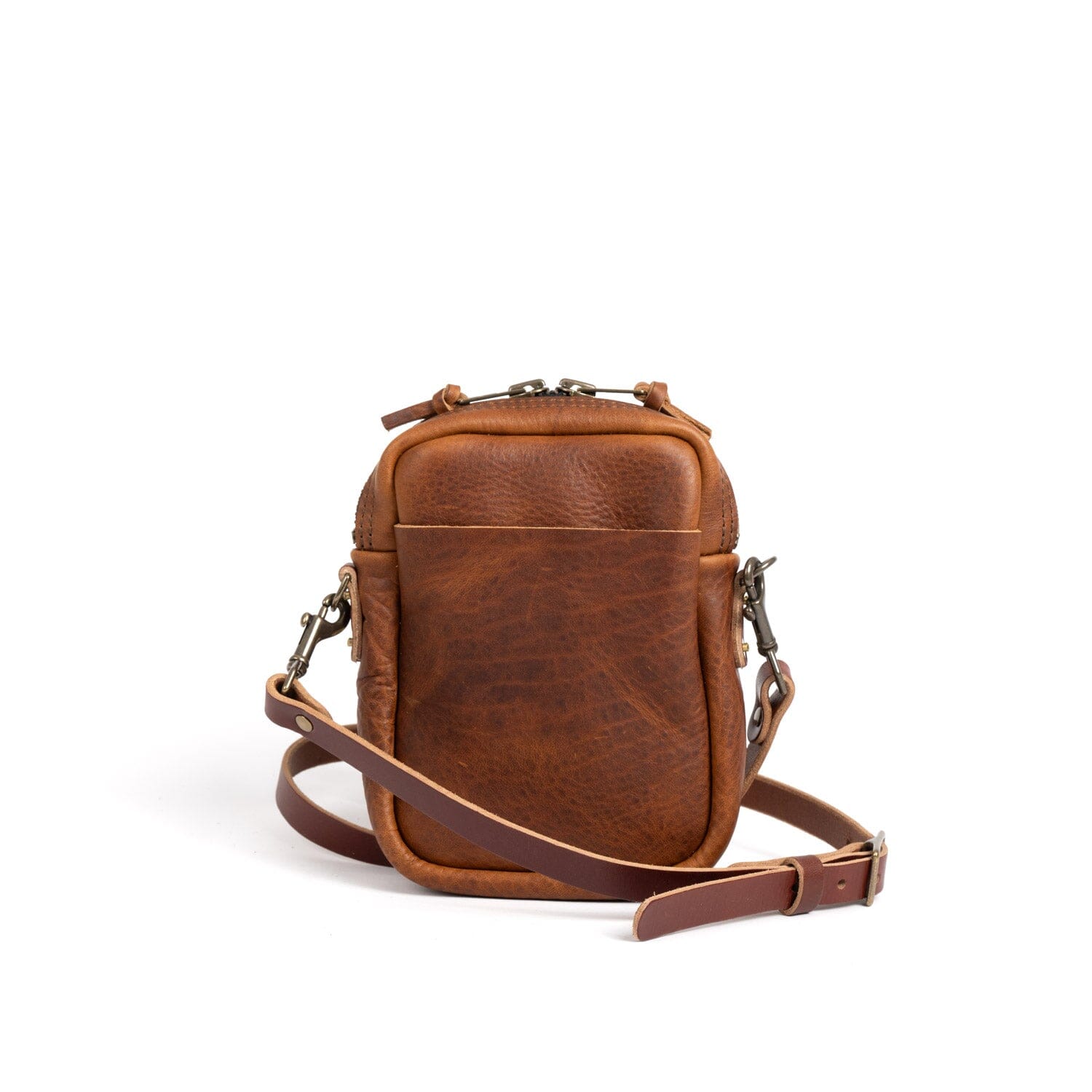 Go Forth Goods Spencer Leather Crossbody Saddle