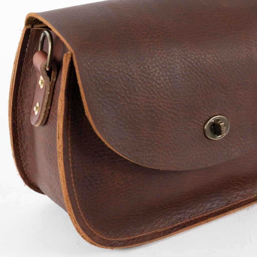 VIVIAN SATCHEL LEATHER CROSSBODY - FOREST GREEN