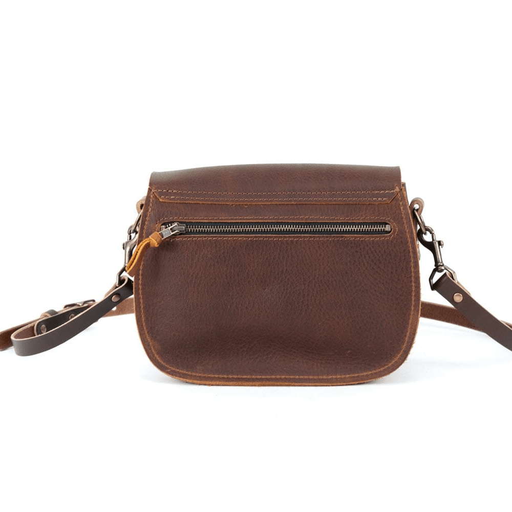 VIVIAN SATCHEL LEATHER CROSSBODY DELUXE - OCEAN BLUE