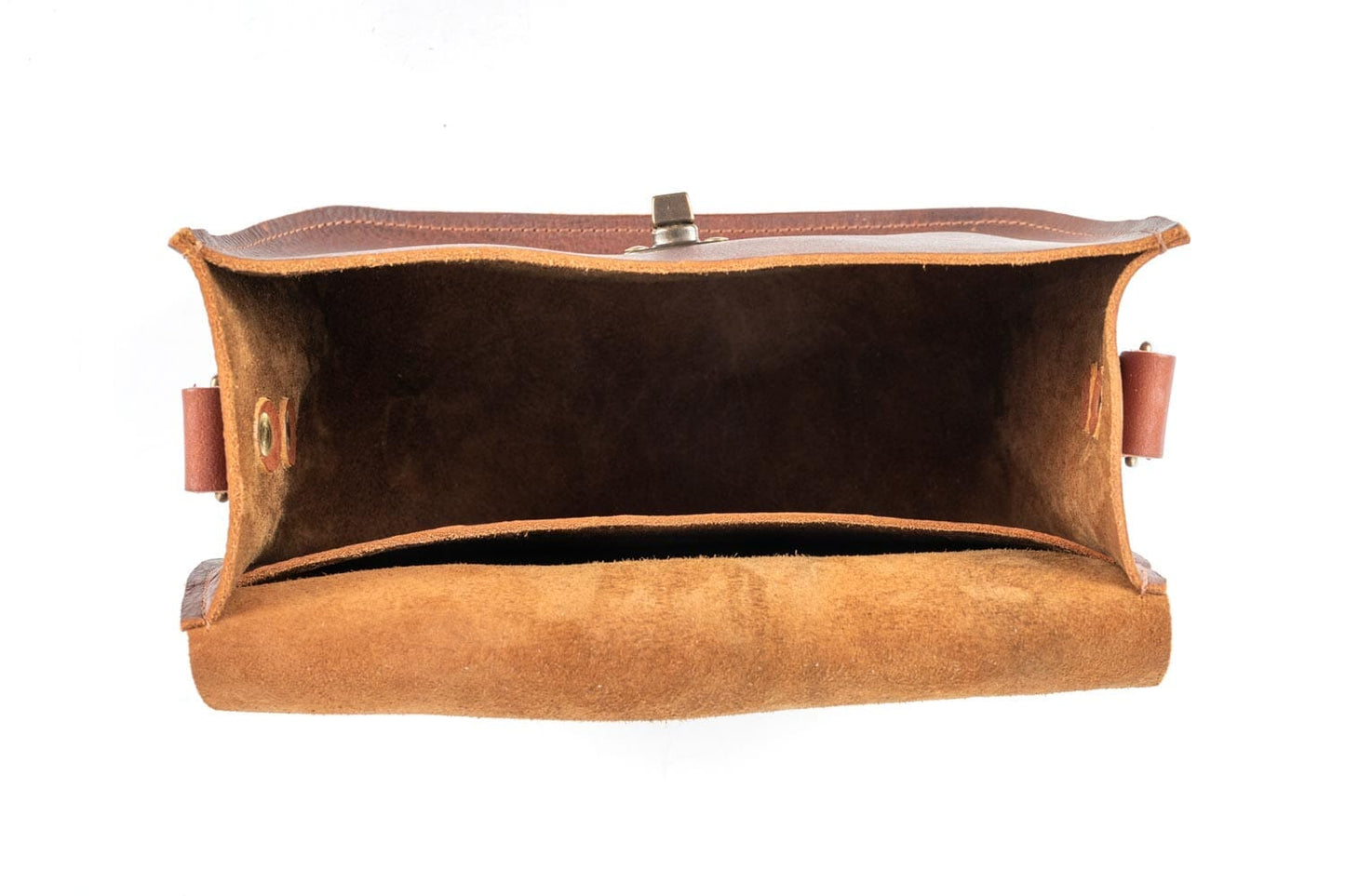 VIVIAN SATCHEL LEATHER CROSSBODY - PEANUT BISON