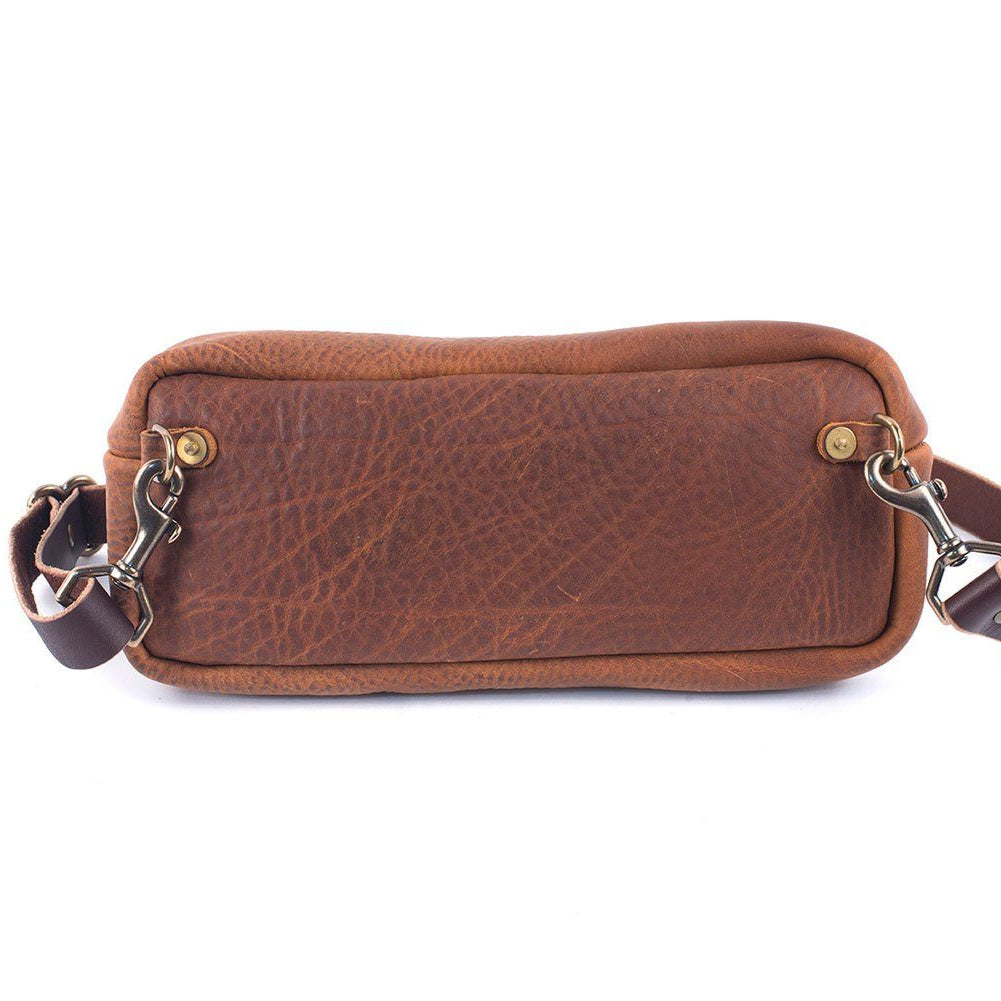 LEATHER FANNY PACK / LEATHER WAIST BAG - WHISKY BISON
