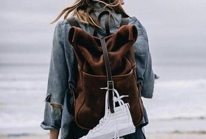 GRANT LEATHER ROLL TOP RUCKSACK BACKPACK
