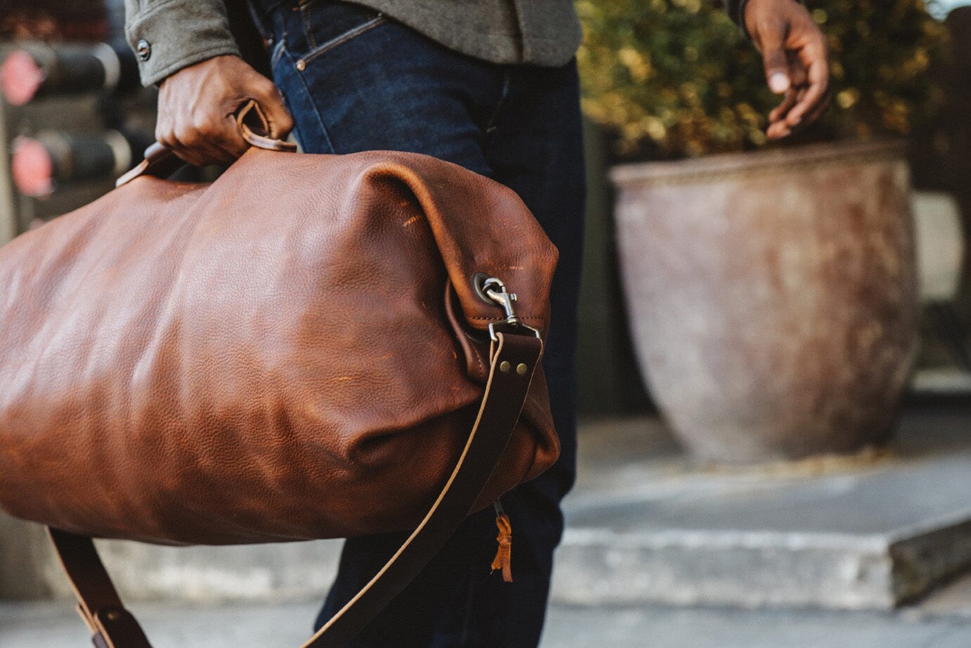 LEATHER DUFFLE BAGS