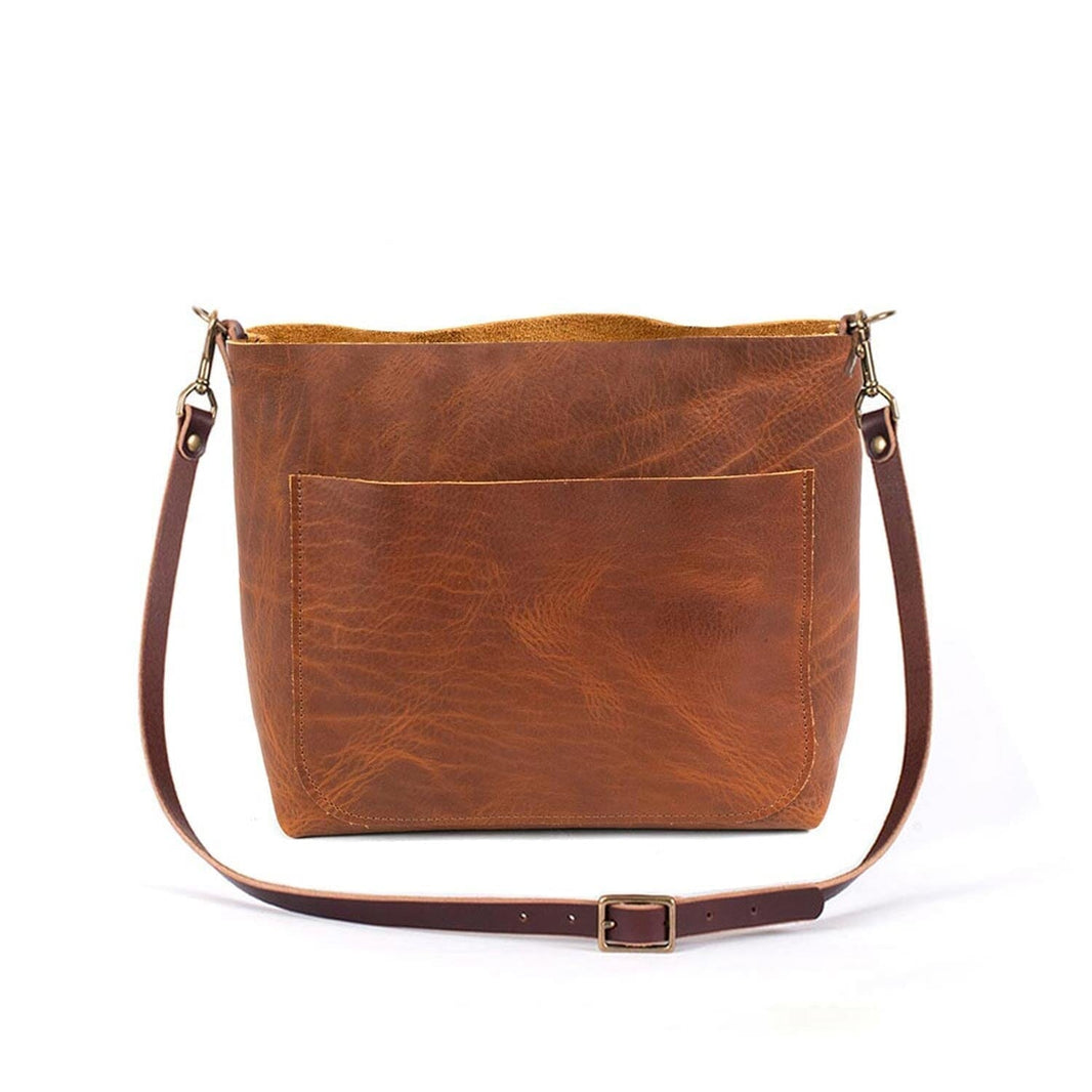 Avery Leather Crossbody in Pale Pink main image 1