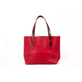 AVERY LEATHER TOTE BAG - LARGE - CRIMSON