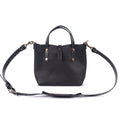 AVERY LEATHER TOTE BAG - MINI CROSSBODY - BLACK