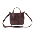 AVERY LEATHER TOTE BAG - MINI CROSSBODY - MOCHA