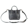 AVERY LEATHER TOTE BAG - MINI CROSSBODY - RAVEN