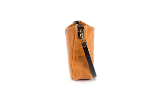 Celeste Leather Hobo Bag - Peanut Bison (RTS)