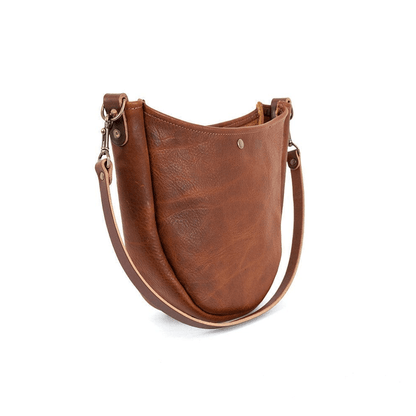 CELESTE LEATHER HOBO BAG - MERLOT