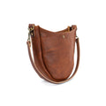 CELESTE LEATHER HOBO BAG - OLIVE