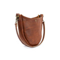 CELESTE LEATHER HOBO BAG - VIOLET