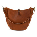 CELESTE LEATHER HOBO BAG - LARGE - NATURAL VEG TAN