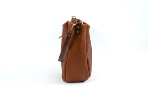 Celeste Leather Hobo Bag - Large - Rustic Pecan