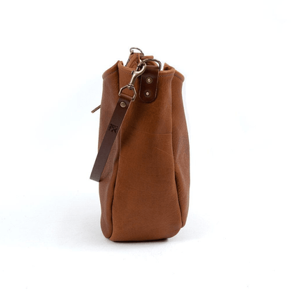 CELESTE LEATHER HOBO BAG - MERLOT