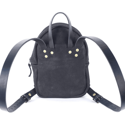 CLASSIC ZIPPERED SMALL LEATHER BACKPACK PURSE