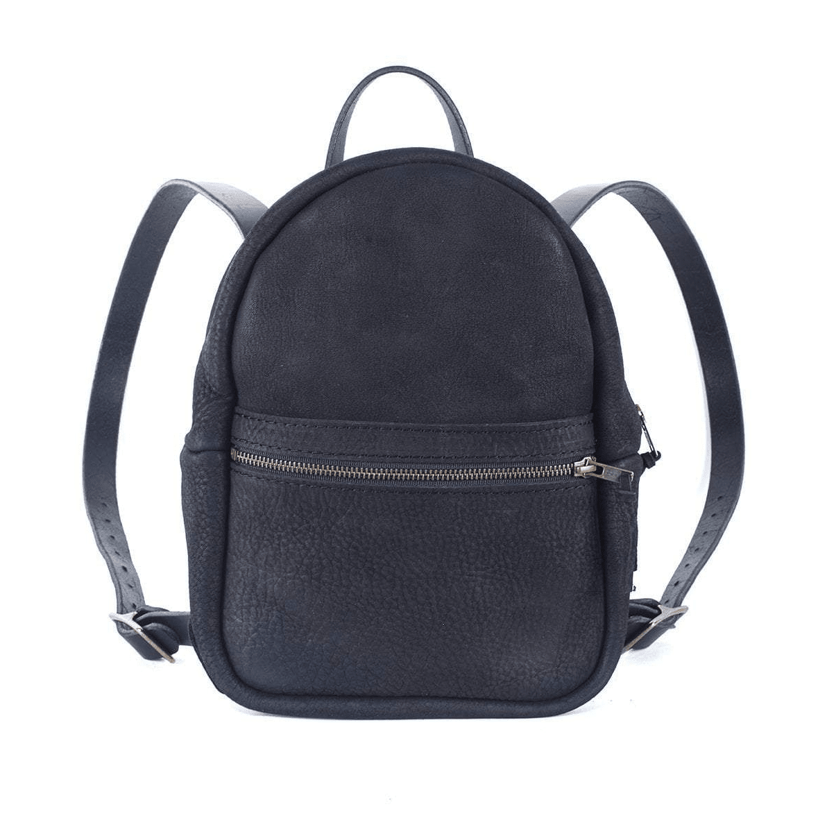 CLASSIC ZIPPERED SMALL LEATHER BACKPACK PURSE