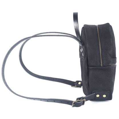 CLASSIC ZIPPERED SMALL LEATHER BACKPACK PURSE