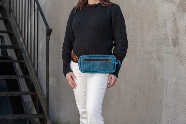 LEATHER FANNY PACK / LEATHER WAIST BAG - DELUXE