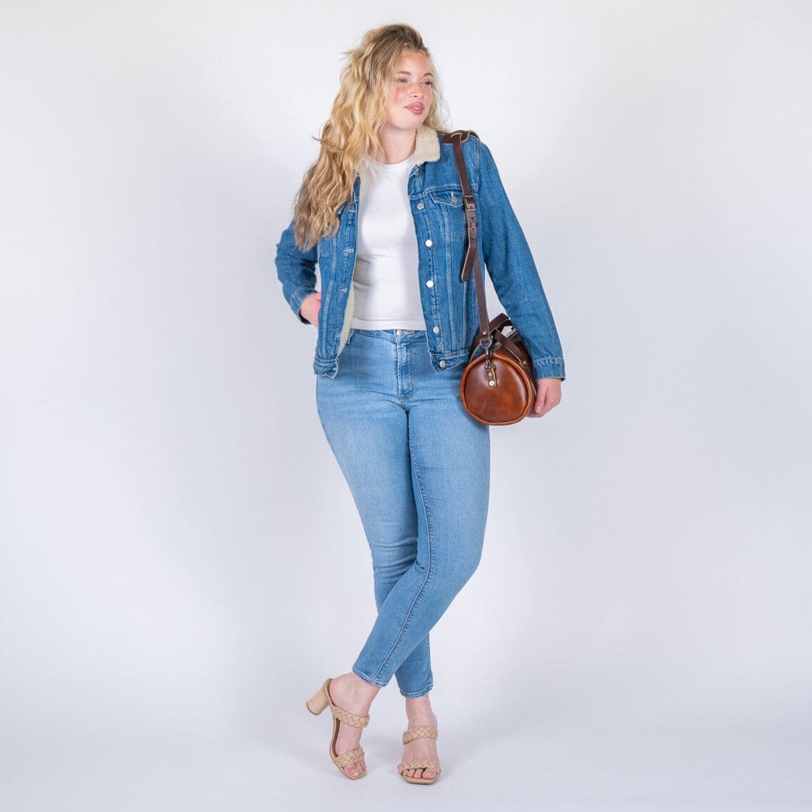 JANE LEATHER CROSSBODY - CHESTNUT