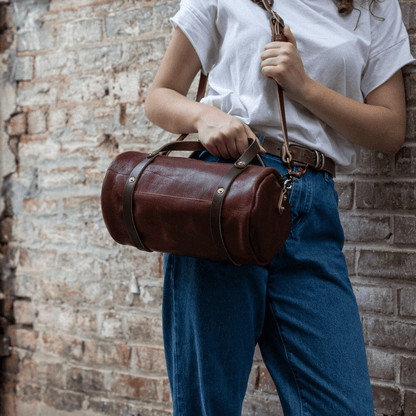 JANE LEATHER CROSSBODY - REDWOOD BISON
