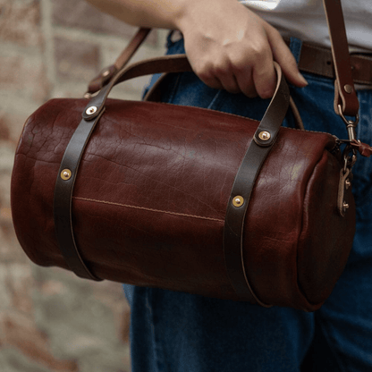JANE LEATHER CROSSBODY - REDWOOD BISON