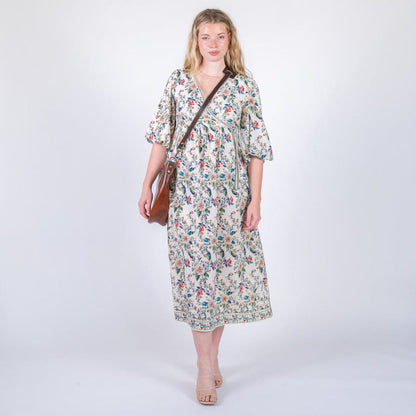 CELESTE LEATHER HOBO BAG - CHESTNUT