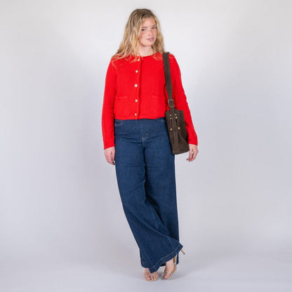 JULIANNE LEATHER HOBO BAG - SMALL