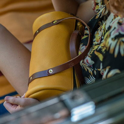 JANE LEATHER CROSSBODY - GOLDEN SUN