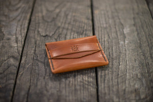 TUCK LEATHER CARD WALLET (READY TO SHIP)