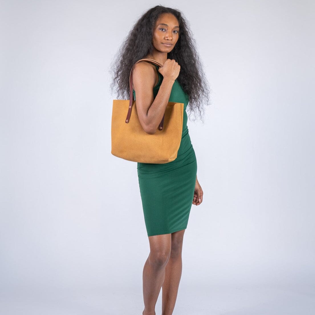 AVERY LEATHER TOTE BAG - MEDIUM - DESERT SUEDE - IN STOCK