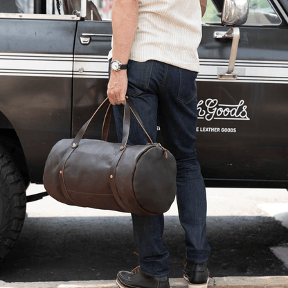 WILLIAM LEATHER WEEKENDER DUFFLE BAG