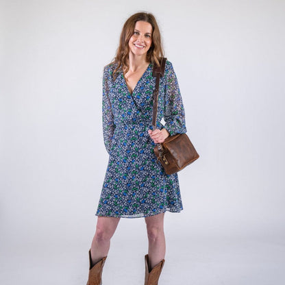 SARAH LEATHER CROSSBODY - HICKORY BISON - IN STOCK