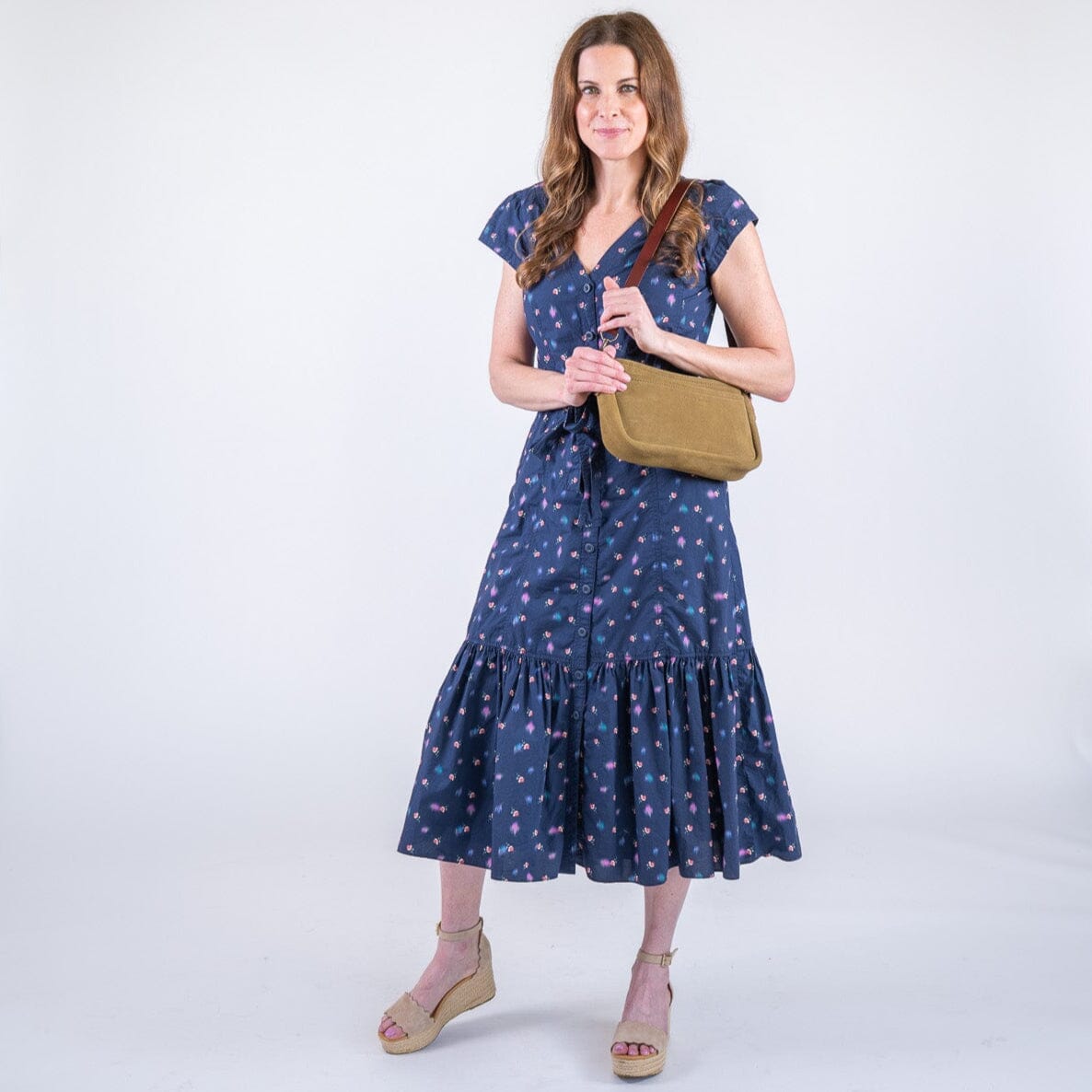 RENNIE LEATHER SHOULDER BAG - PISTACHIO SUEDE - IN STOCK